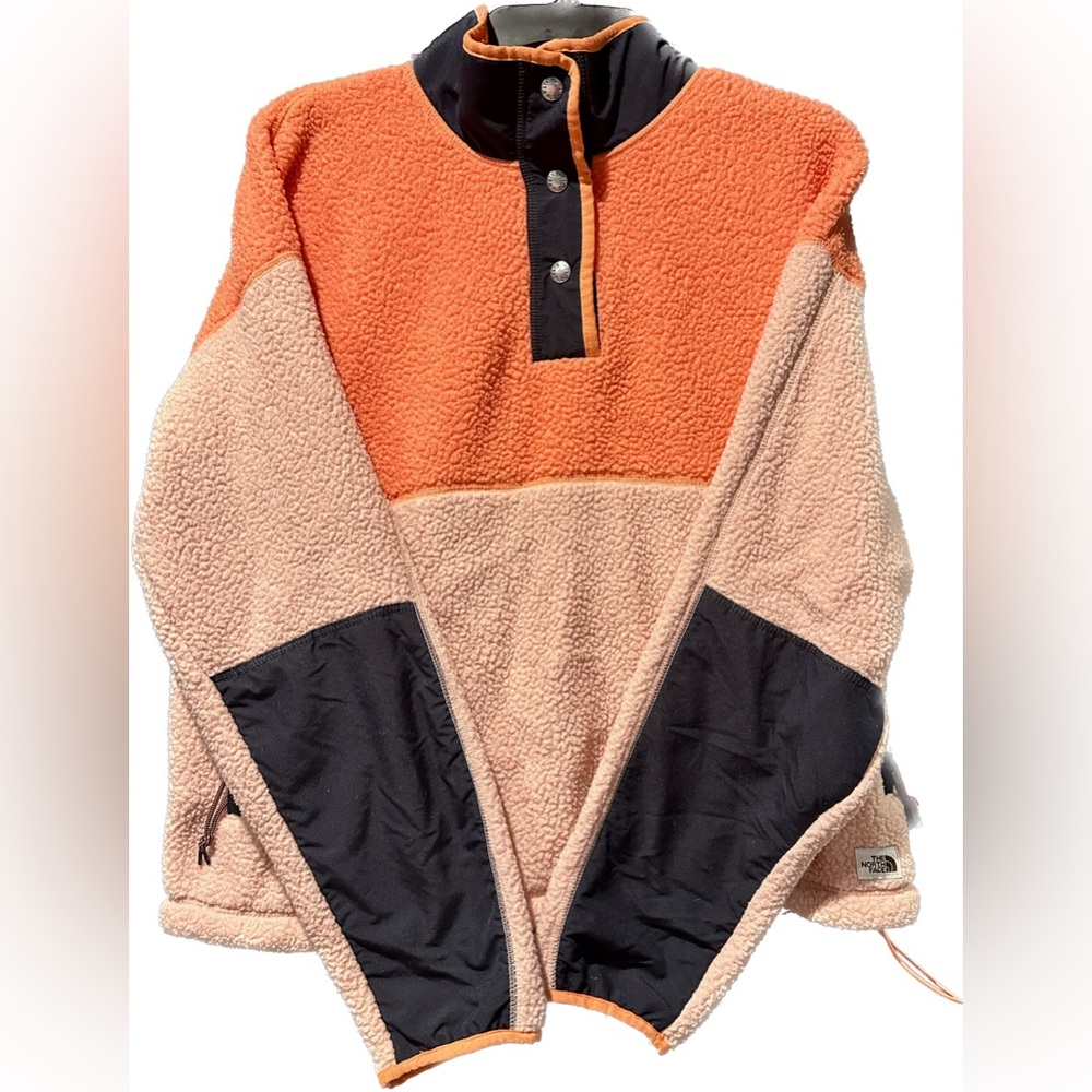 The North Face Women's Cragmont Snap Fleece Emberglow Orange/Rose Tan